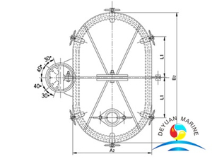 Крышка люка круглого масляного бака модели B