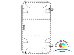 Морская одностворчатая атмосферостойкая дверь типа AY