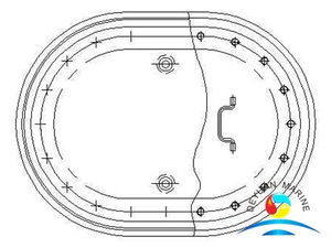 Морской длинный круговой утопленный тип крышки люка для корабля