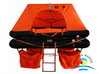 Хорошая цена SOLAS 6 Man Marine Throw-overboard Надувной спасательный плот