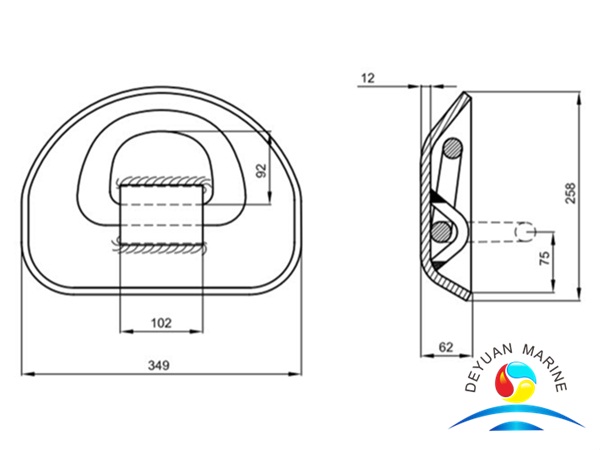 Контейнер Flush D-ring Китай
